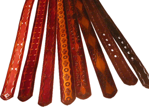 HAND TOOLED BELTS