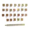 IGNPION Leather Letter Stamp Set … 27 Pieces