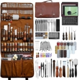 EDIETH Professional Leather Craft Tool Set