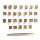IGNPION Leather Letter Stamp Set … 27 Pieces