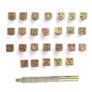 IGNPION Leather Letter Stamp Set … 27 Pieces