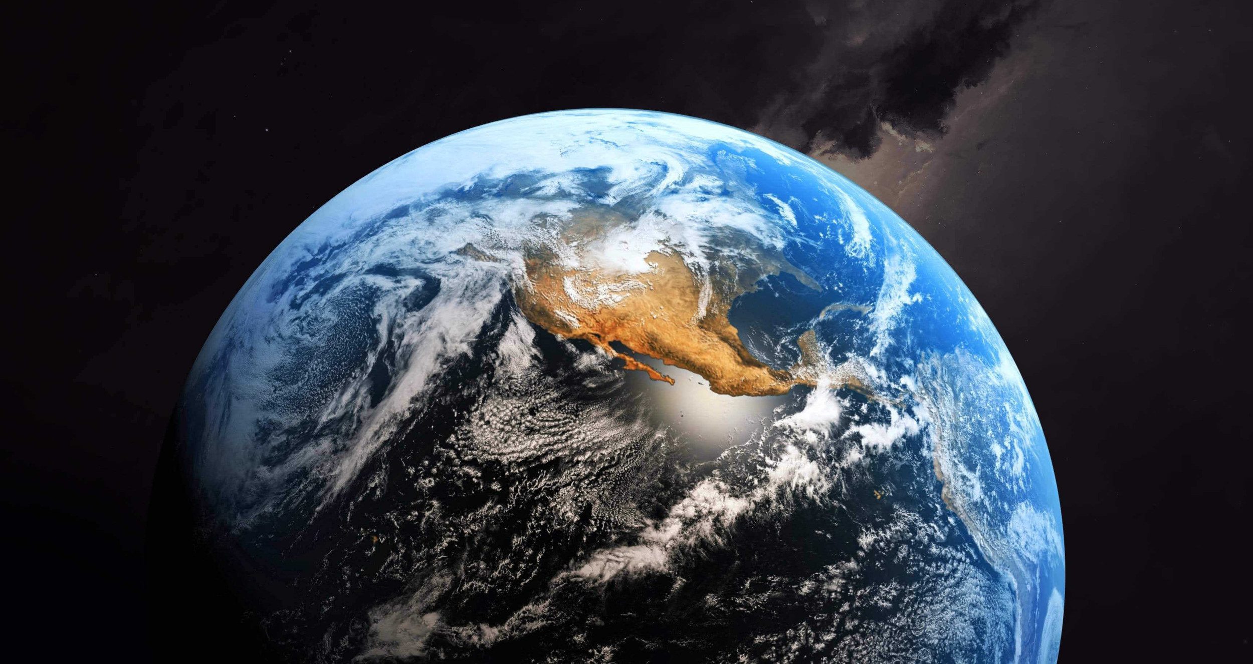 The world from outer space.
